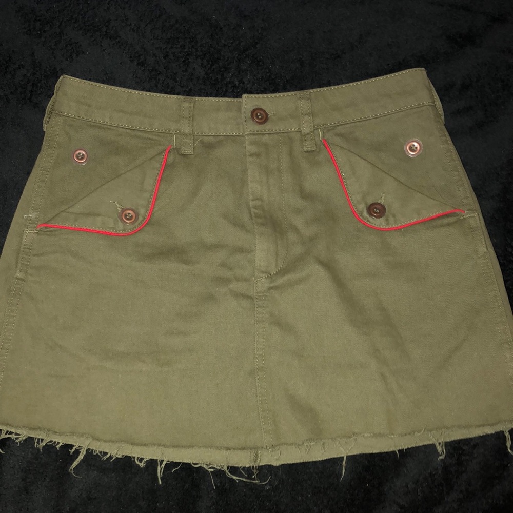 Urban Outfitters army green high waisted skirt y2k